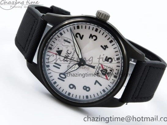 MIROTIME 0521 Pilot Black Ace BLSF 1:1 Best Edition White Lume Dial on Black Nylon Strap MIYOTA OnTrend 7021